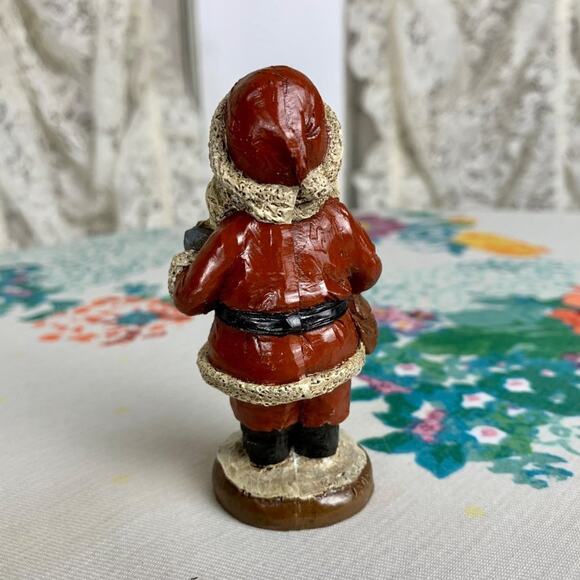 Vintage Santa Figurine Father Christmas Ornament 3.5" - Picture 4 of 8